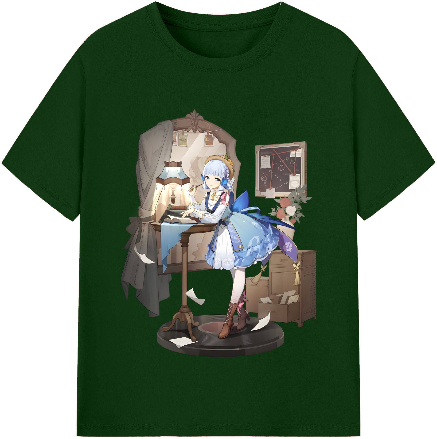 げんし神 神里綾華 神宮寺レン genshin Kamimiya Ren 綿100％半袖Tシャツ（フロントプリント）